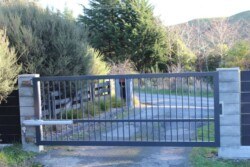 Automated gate installed by Maathuis Electrical